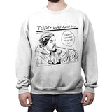 A GOOD DAY - Best Seller - Crew Neck Sweatshirt Crew Neck Sweatshirt RIPT Apparel Small / White