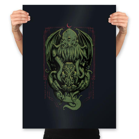 A Great Old One - Prints Posters RIPT Apparel 18x24 / Black