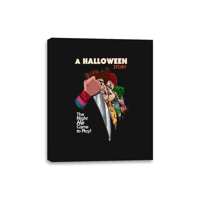 A Halloween Story - Canvas Wraps Canvas Wraps RIPT Apparel 8x10 / Black
