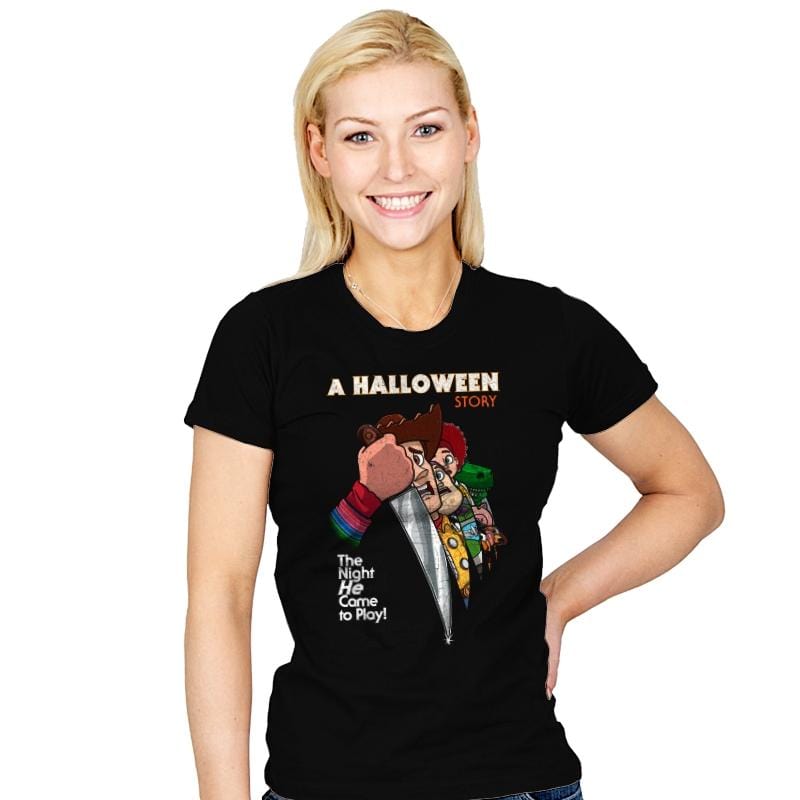 A Halloween Story - Womens T-Shirts RIPT Apparel
