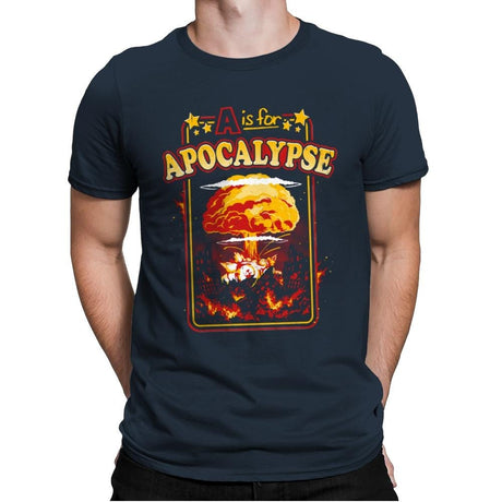 A is For - Mens Premium T-Shirts RIPT Apparel Small / Indigo