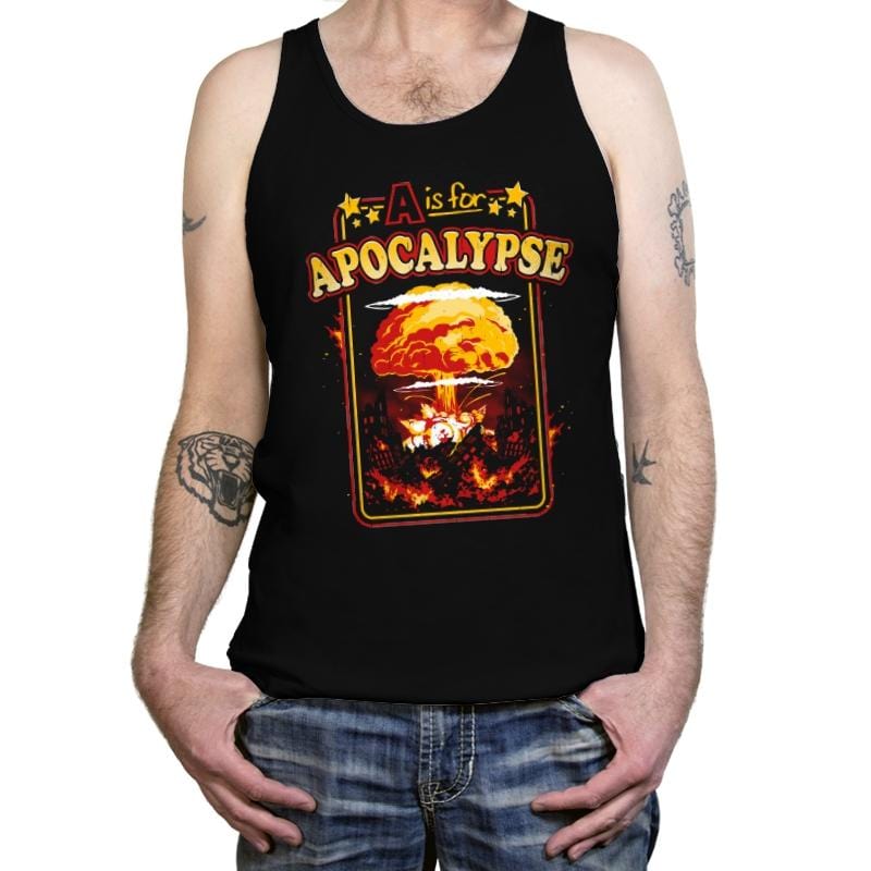 A is For - Tanktop Tanktop RIPT Apparel X-Small / Black