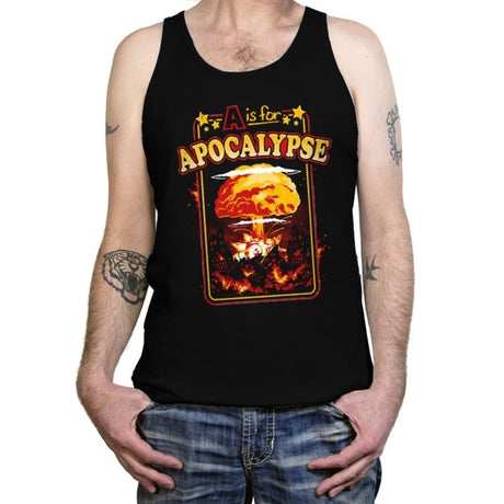 A is For - Tanktop Tanktop RIPT Apparel X-Small / Black
