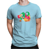 A Kaiju In Townsville Exclusive - Mens Premium T-Shirts RIPT Apparel Small / Light Blue
