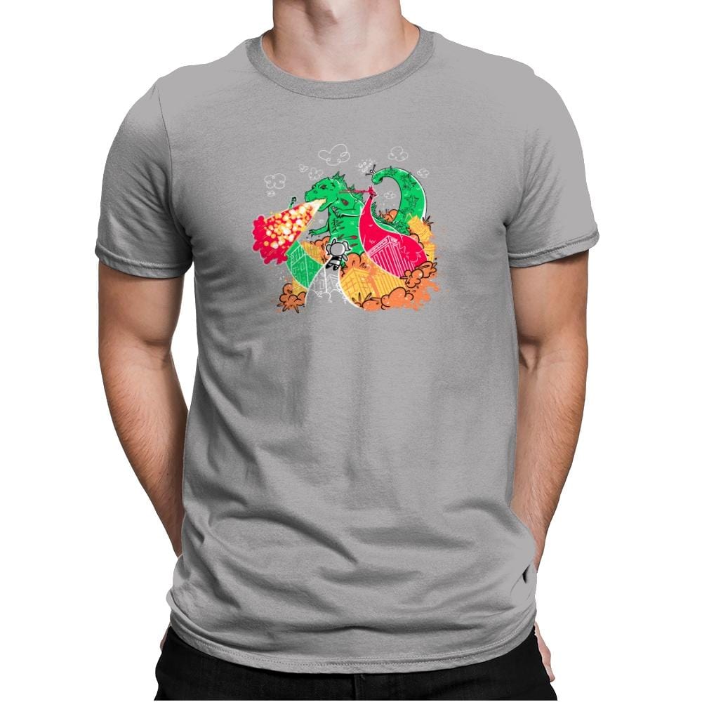 A Kaiju In Townsville Exclusive - Mens Premium T-Shirts RIPT Apparel Small / Light Grey