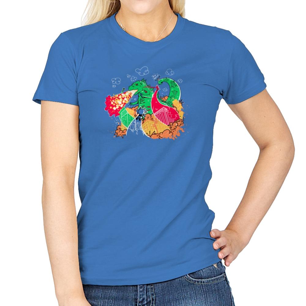 A Kaiju In Townsville Exclusive - Womens T-Shirts RIPT Apparel 3x-large / Iris