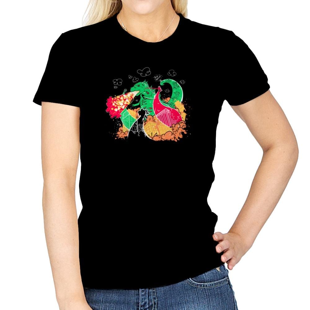 A Kaiju In Townsville Exclusive - Womens T-Shirts RIPT Apparel Small / Navy