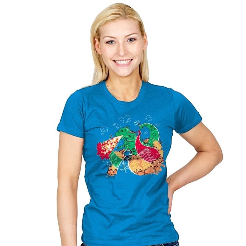 A Kaiju In Townsville Exclusive - Womens T-Shirts RIPT Apparel Small / Royal