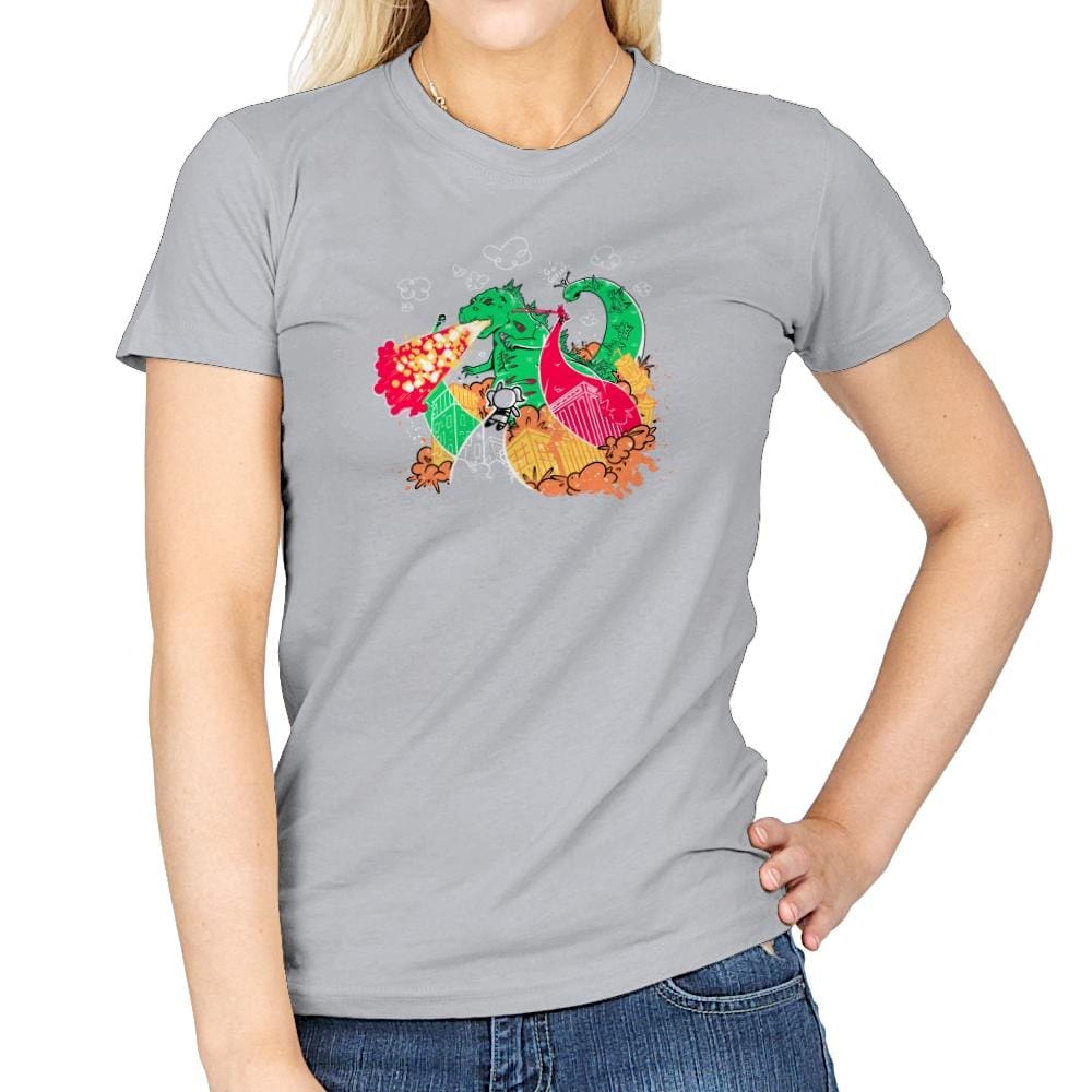 A Kaiju In Townsville Exclusive - Womens T-Shirts RIPT Apparel Small / Sport Grey