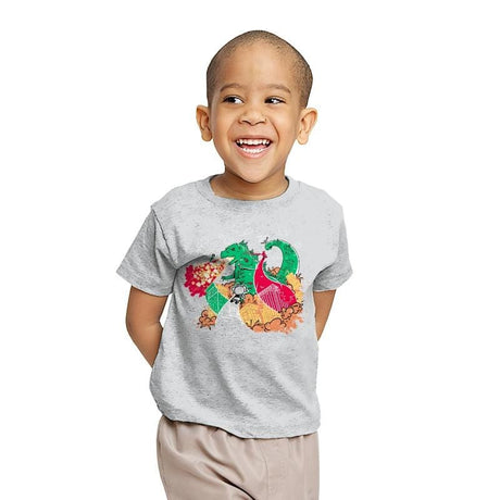 A Kaiju In Townsville Exclusive - Youth T-Shirts RIPT Apparel X-small / Sport grey