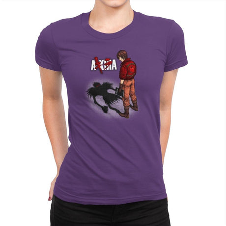 A-KIRA - Pop Impressionism - Womens Premium T-Shirts RIPT Apparel Small / Purple Rush