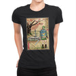 A Link to the Past Woodblock - Womens Premium T-Shirts RIPT Apparel Small / Black
