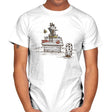 A little afraid of that ghost, but looking forward to the movie! - Mens T-Shirts RIPT Apparel Small / White