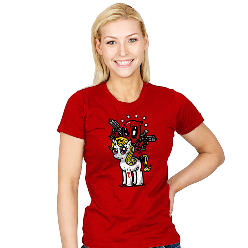 A Merc, 2 Guns, & A Unicorn - Womens T-Shirts RIPT Apparel