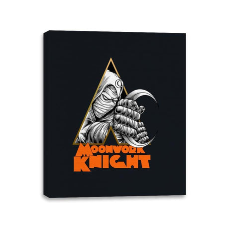 A Moonwork Knight - Canvas Wraps Canvas Wraps RIPT Apparel 11x14 / Black