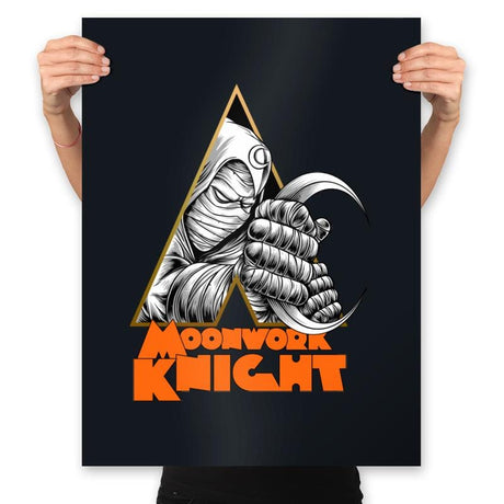 A Moonwork Knight - Prints Posters RIPT Apparel 18x24 / Black