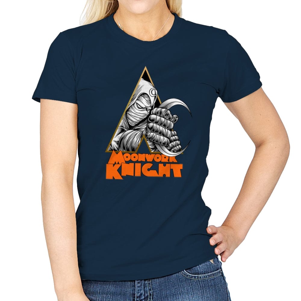 A Moonwork Knight - Womens T-Shirts RIPT Apparel Small / Navy