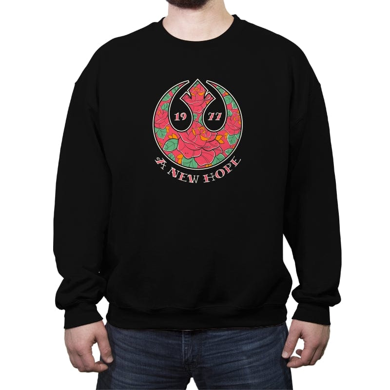 A New Hope - Crew Neck Sweatshirt Crew Neck Sweatshirt RIPT Apparel Small / Black