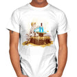 A New King - Art Attack - Mens T-Shirts RIPT Apparel Small / White
