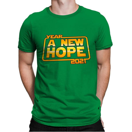 A New Year Hope - Mens Premium T-Shirts RIPT Apparel Small / Kelly