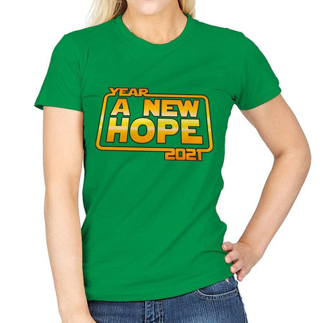 A New Year Hope - Womens T-Shirts RIPT Apparel Small / Irish Green