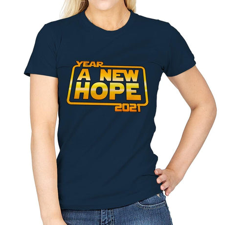 A New Year Hope - Womens T-Shirts RIPT Apparel Small / Navy