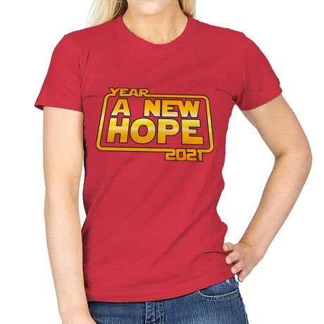 A New Year Hope - Womens T-Shirts RIPT Apparel Small / Red