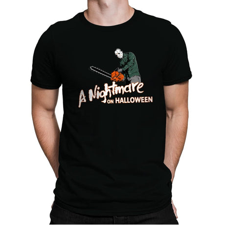 A Nightmare on Halloween - Anytime Design - Mens Premium T-Shirts RIPT Apparel Small / Black