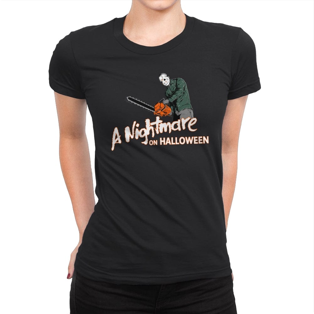 A Nightmare on Halloween - Anytime Design - Womens Premium T-Shirts RIPT Apparel Small / Black