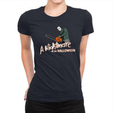 A Nightmare on Halloween - Anytime Design - Womens Premium T-Shirts RIPT Apparel Small / Midnight Navy