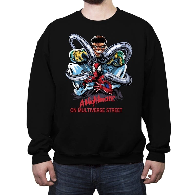 A Nightmare on Multiverse Street - Crew Neck Sweatshirt Crew Neck Sweatshirt RIPT Apparel Small / Black