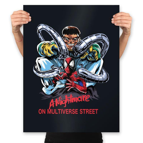 A Nightmare on Multiverse Street - Prints Posters RIPT Apparel 18x24 / Black