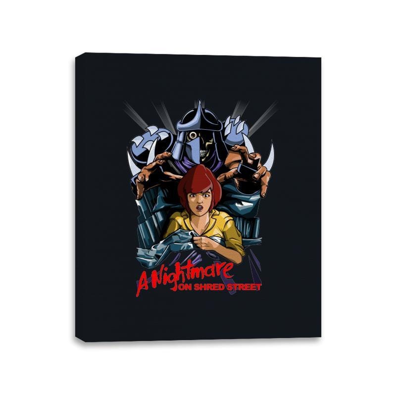 A Nightmare On Shred Street - Best Seller - Canvas Wraps Canvas Wraps RIPT Apparel 11x14 / Black