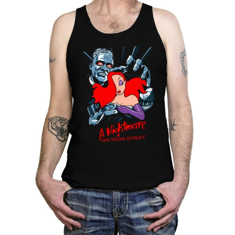 A Nightmare on Toon Street - Tanktop Tanktop RIPT Apparel X-Small / Black