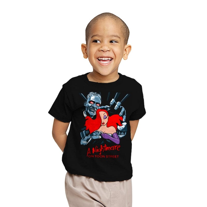 A Nightmare on Toon Street - Youth T-Shirts RIPT Apparel X-small / Black