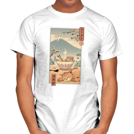 A Perfect Ramen Weather - Mens T-Shirts RIPT Apparel Small / White