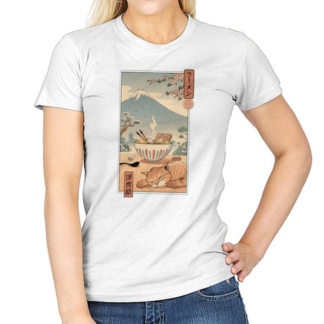 A Perfect Ramen Weather - Womens T-Shirts RIPT Apparel Small / White