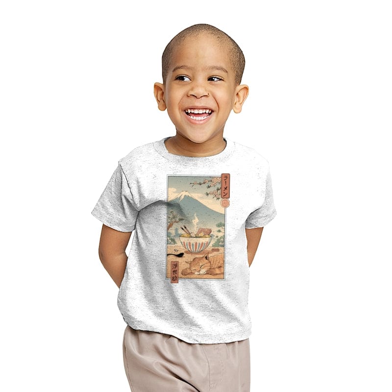 A Perfect Ramen Weather - Youth T-Shirts RIPT Apparel X-small / White