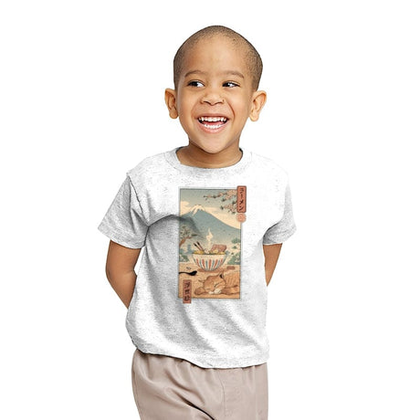 A Perfect Ramen Weather - Youth T-Shirts RIPT Apparel X-small / White