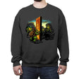 A Pizza Odyssey - Crew Neck Sweatshirt Crew Neck Sweatshirt RIPT Apparel Small / Charcoal