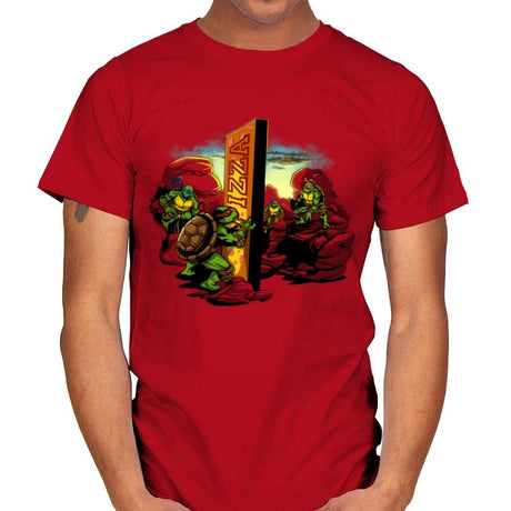 A Pizza Odyssey - Mens T-Shirts RIPT Apparel Small / Red
