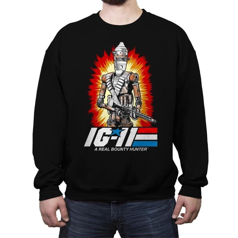 A Real Bounty Hunter - Crew Neck Sweatshirt Crew Neck Sweatshirt RIPT Apparel Small / Black