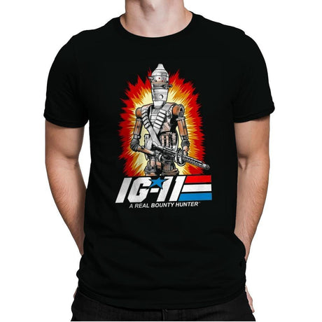 A Real Bounty Hunter - Mens Premium T-Shirts RIPT Apparel Small / Black