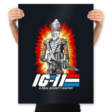 A Real Bounty Hunter - Prints Posters RIPT Apparel 18x24 / Black