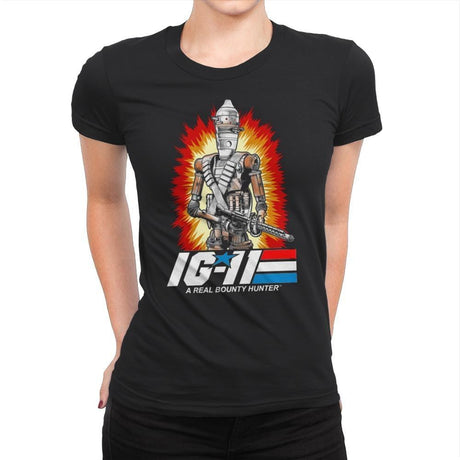 A Real Bounty Hunter - Womens Premium T-Shirts RIPT Apparel Small / Black