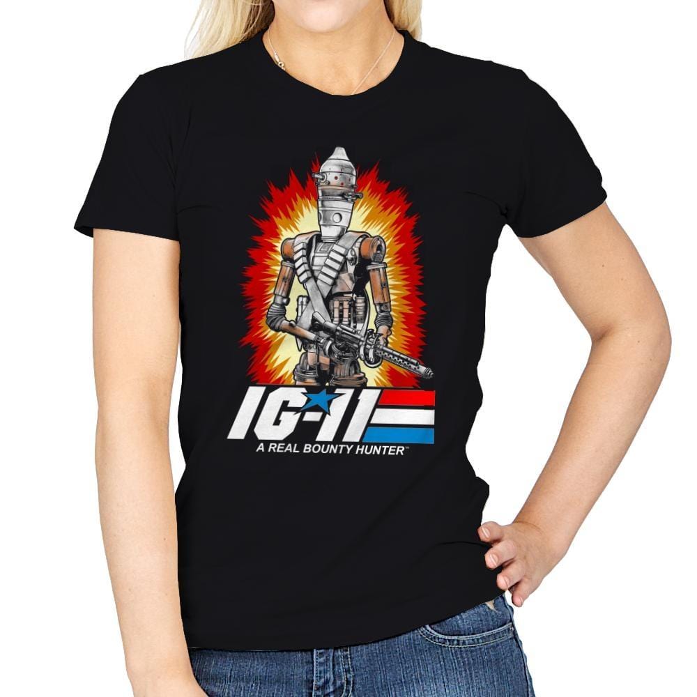 A Real Bounty Hunter - Womens T-Shirts RIPT Apparel Small / Black