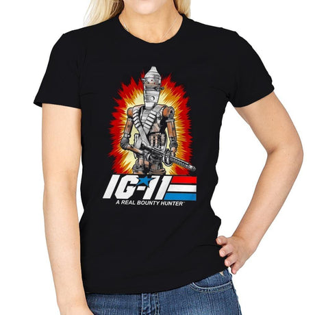 A Real Bounty Hunter - Womens T-Shirts RIPT Apparel Small / Black