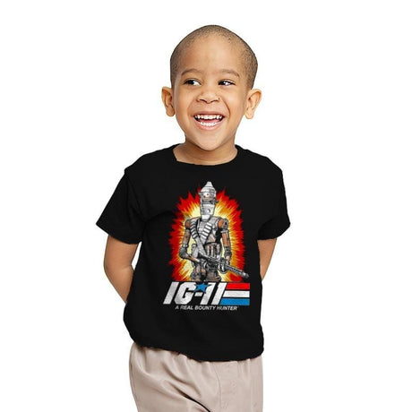 A Real Bounty Hunter - Youth T-Shirts RIPT Apparel X-small / Black