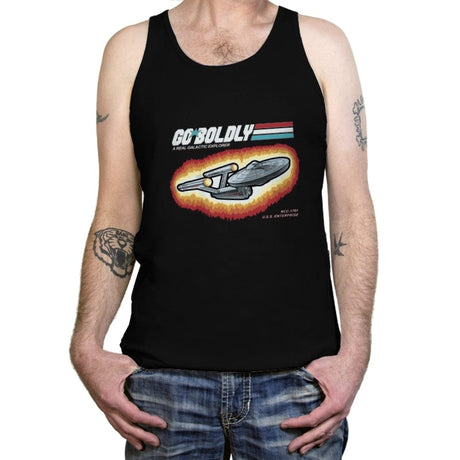 A Real Galactic Explorer - Tanktop Tanktop RIPT Apparel X-Small / Black
