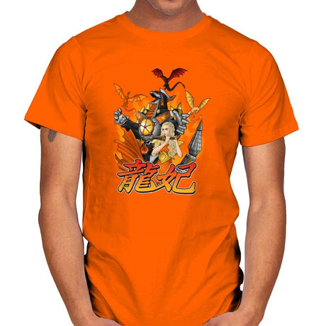 A Song of Zords and Fire Exclusive - Mens T-Shirts RIPT Apparel Small / Orange